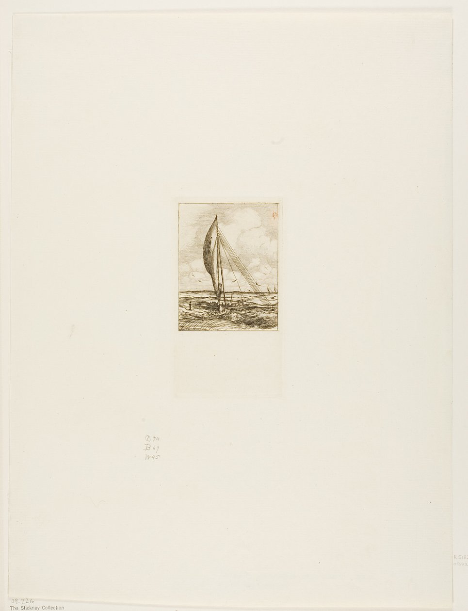 Swift-Sailing Proa, Archipelag Mulgrave, Oceania autorstwa Charles Meryon