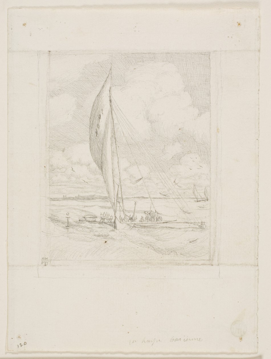 Proa o dużej prędkości, Archipelag Mulgrave, Oceania autorstwa Charles Meryon