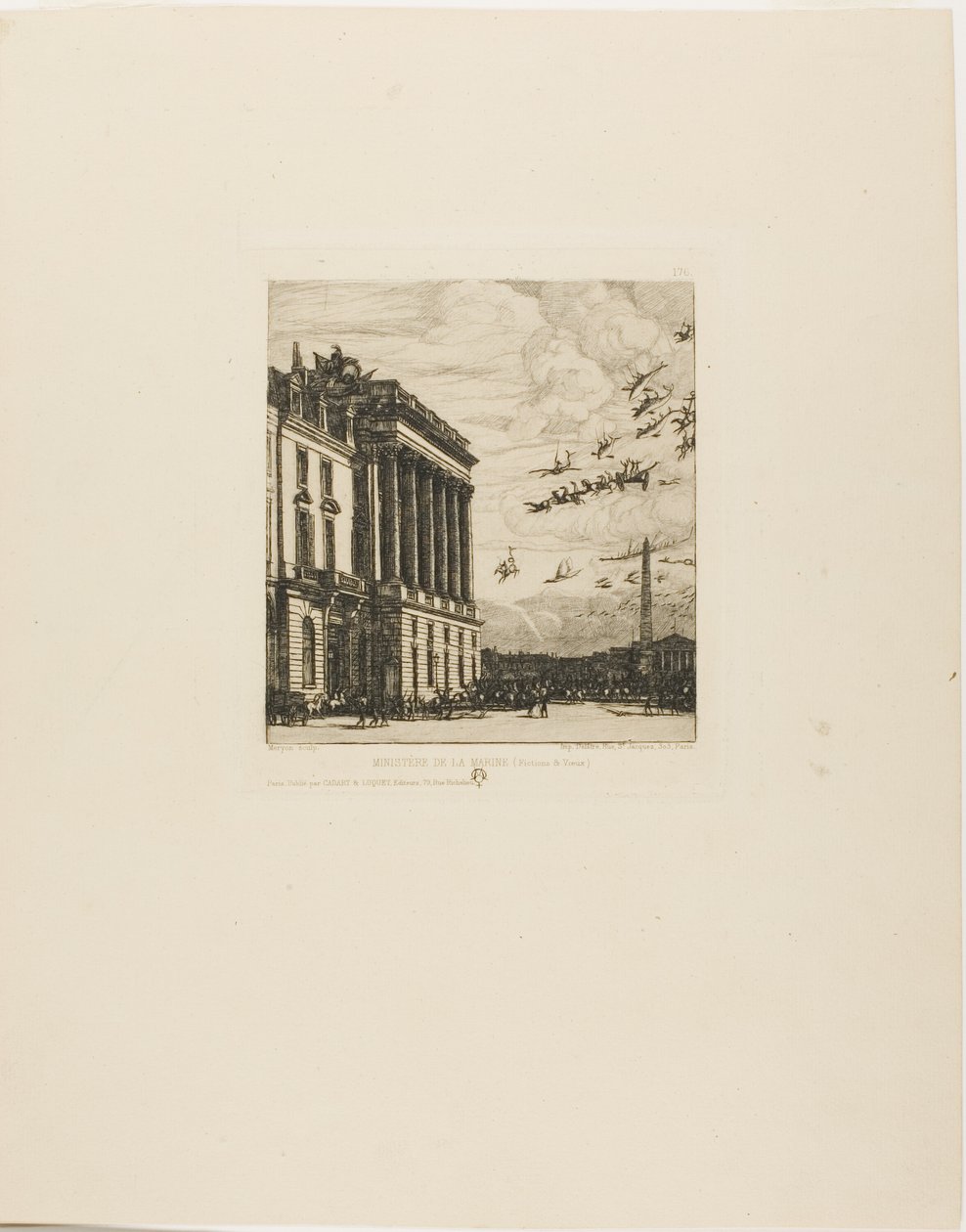 Admiralicja, Paryż autorstwa Charles Meryon