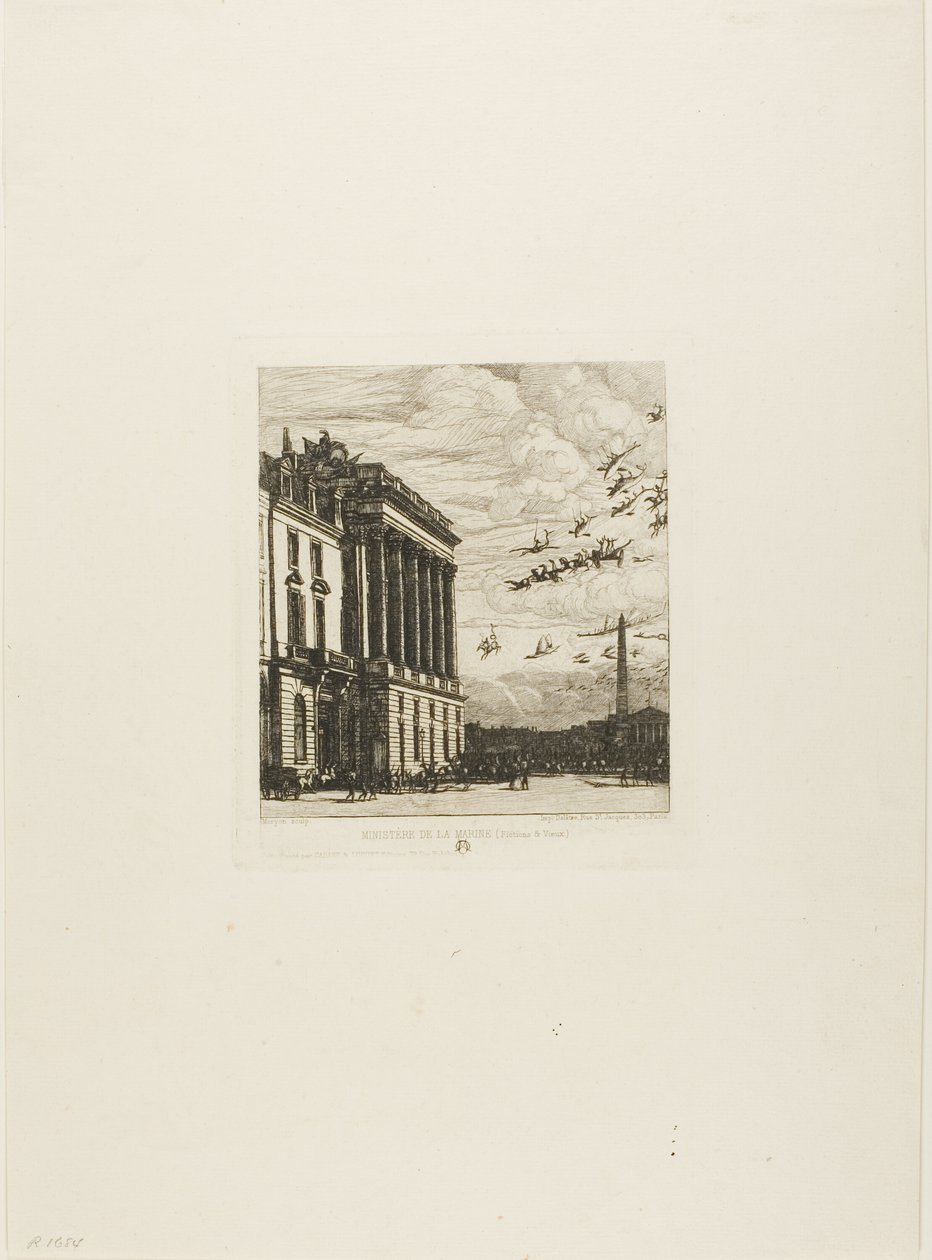 Admiralicja, Paryż autorstwa Charles Meryon