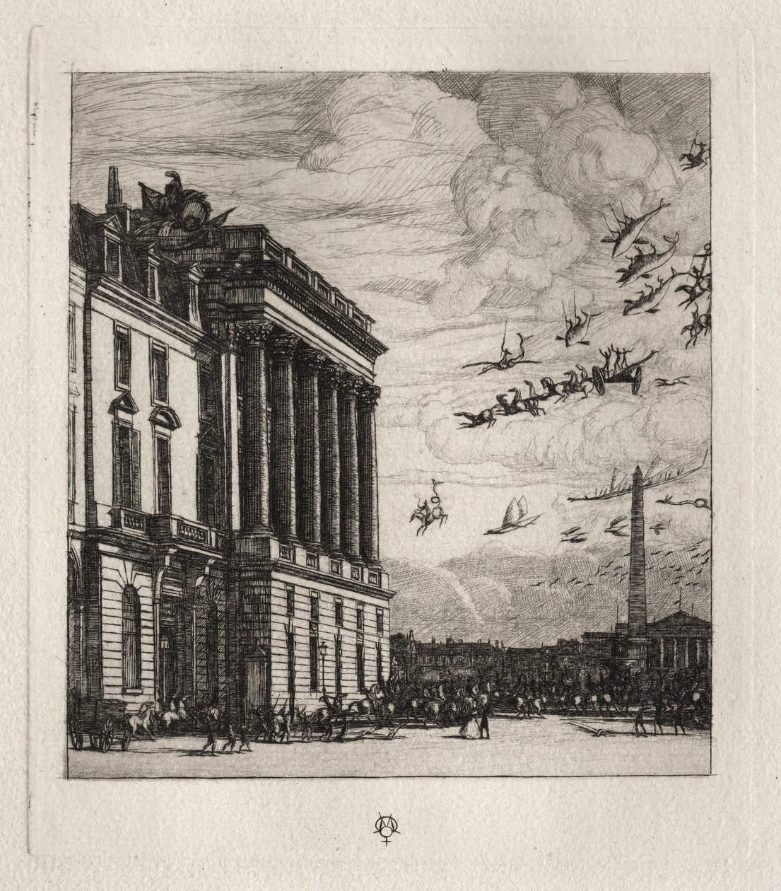 Admiralicja, Paryż autorstwa Charles Meryon