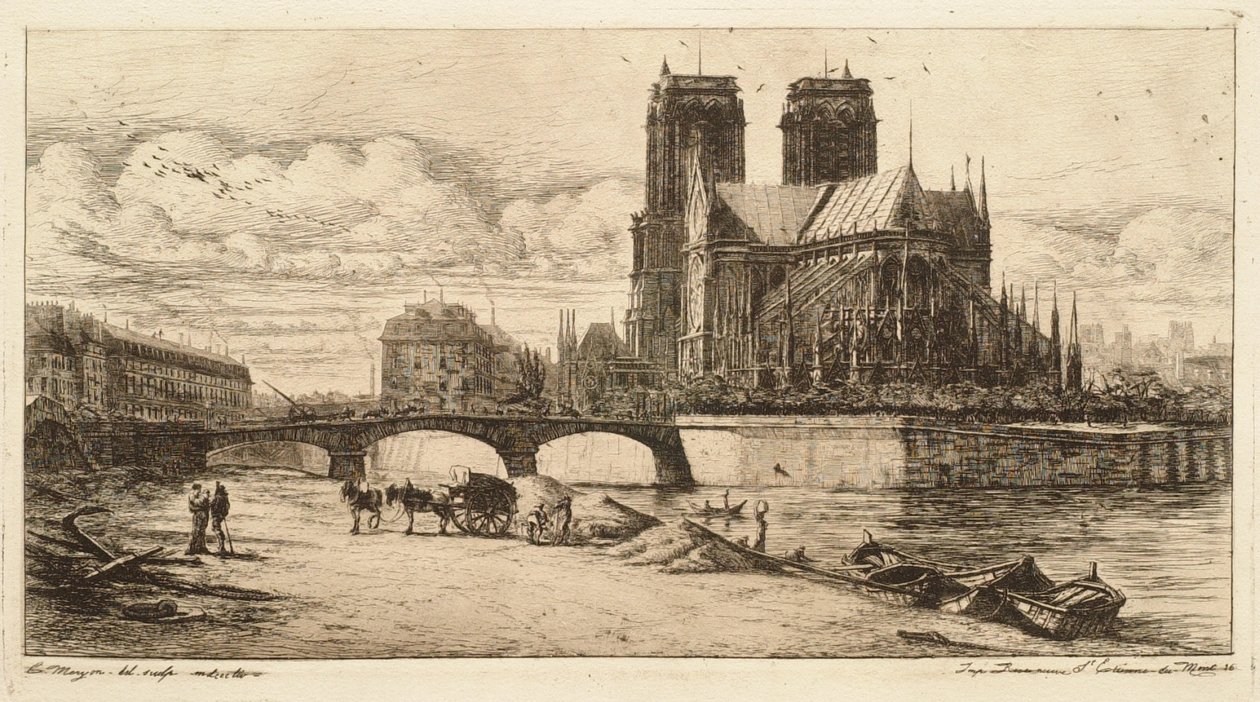 Apsyda Notre-Dame w Paryżu (L