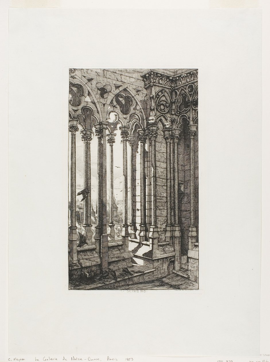 Galeria Notre-Dame, Paryż autorstwa Charles Meryon