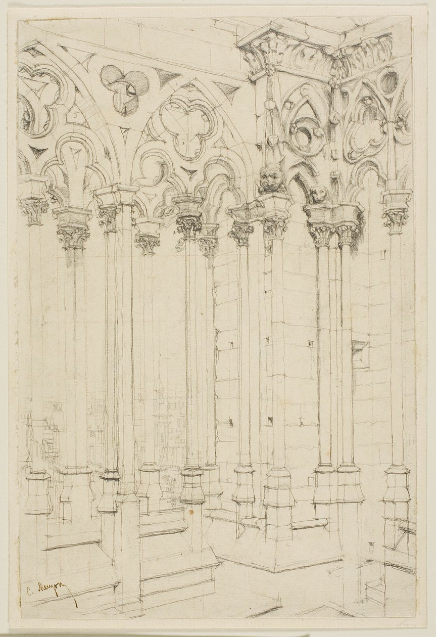 Galeria Notre-Dame, Paryż autorstwa Charles Meryon