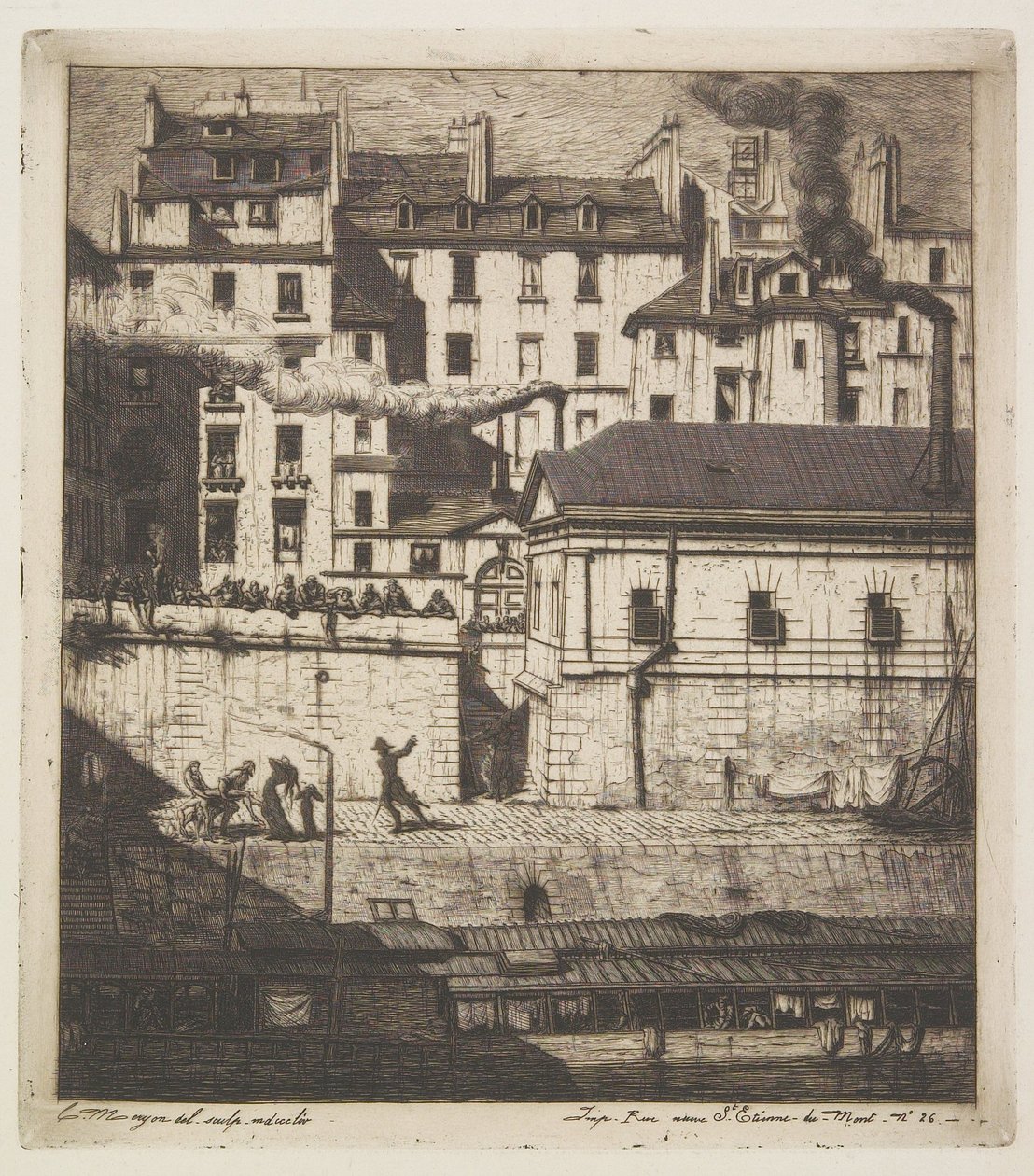 Kostnica autorstwa Charles Meryon
