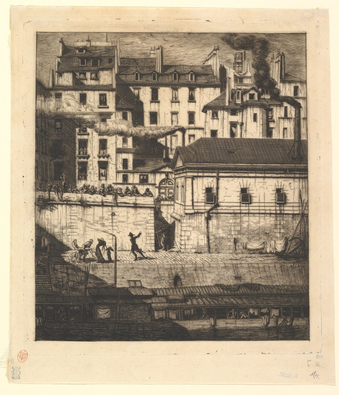 Kostnica, Paryż (La Morgue) autorstwa Charles Meryon