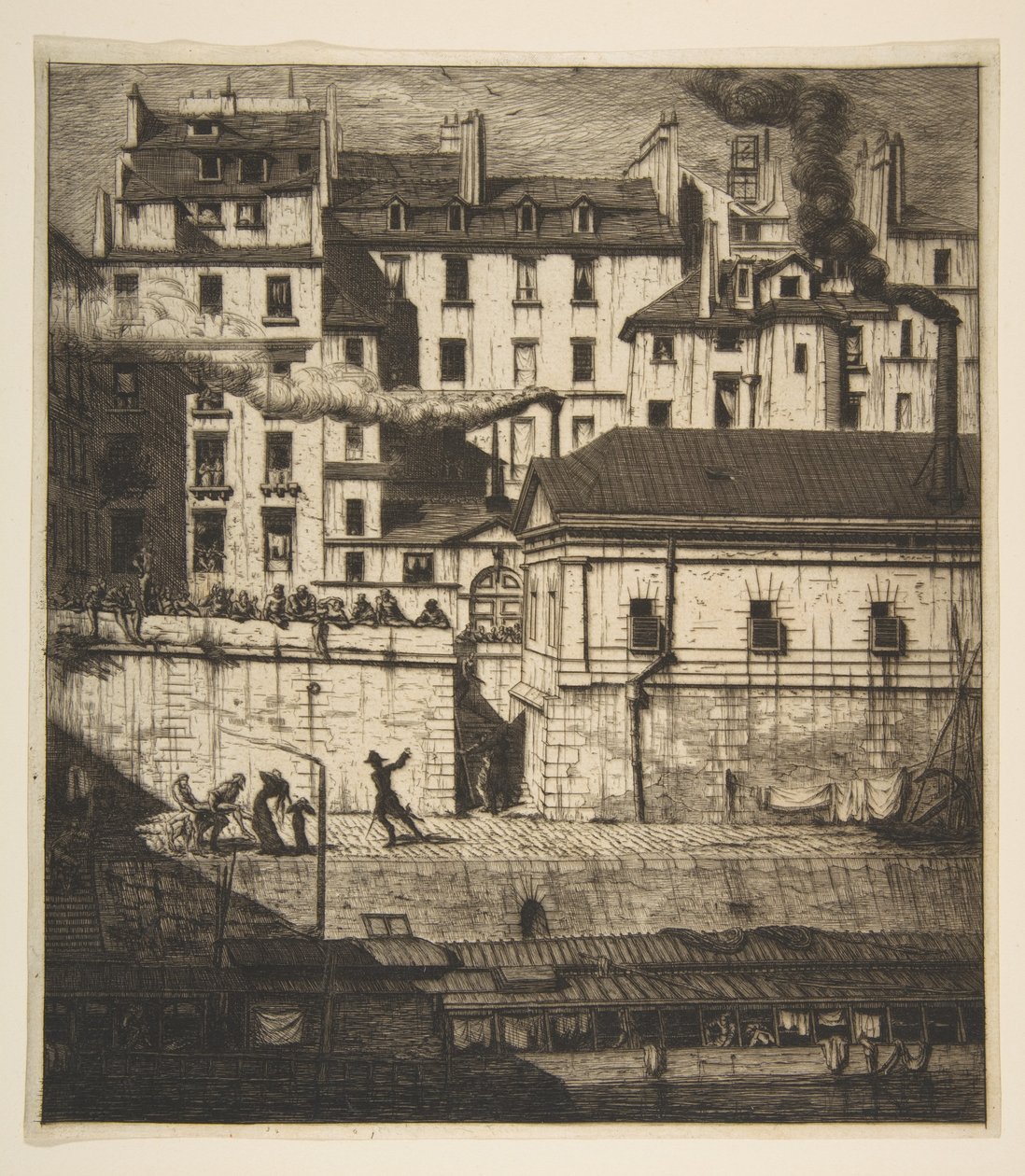 Kostnica, Paryż autorstwa Charles Meryon