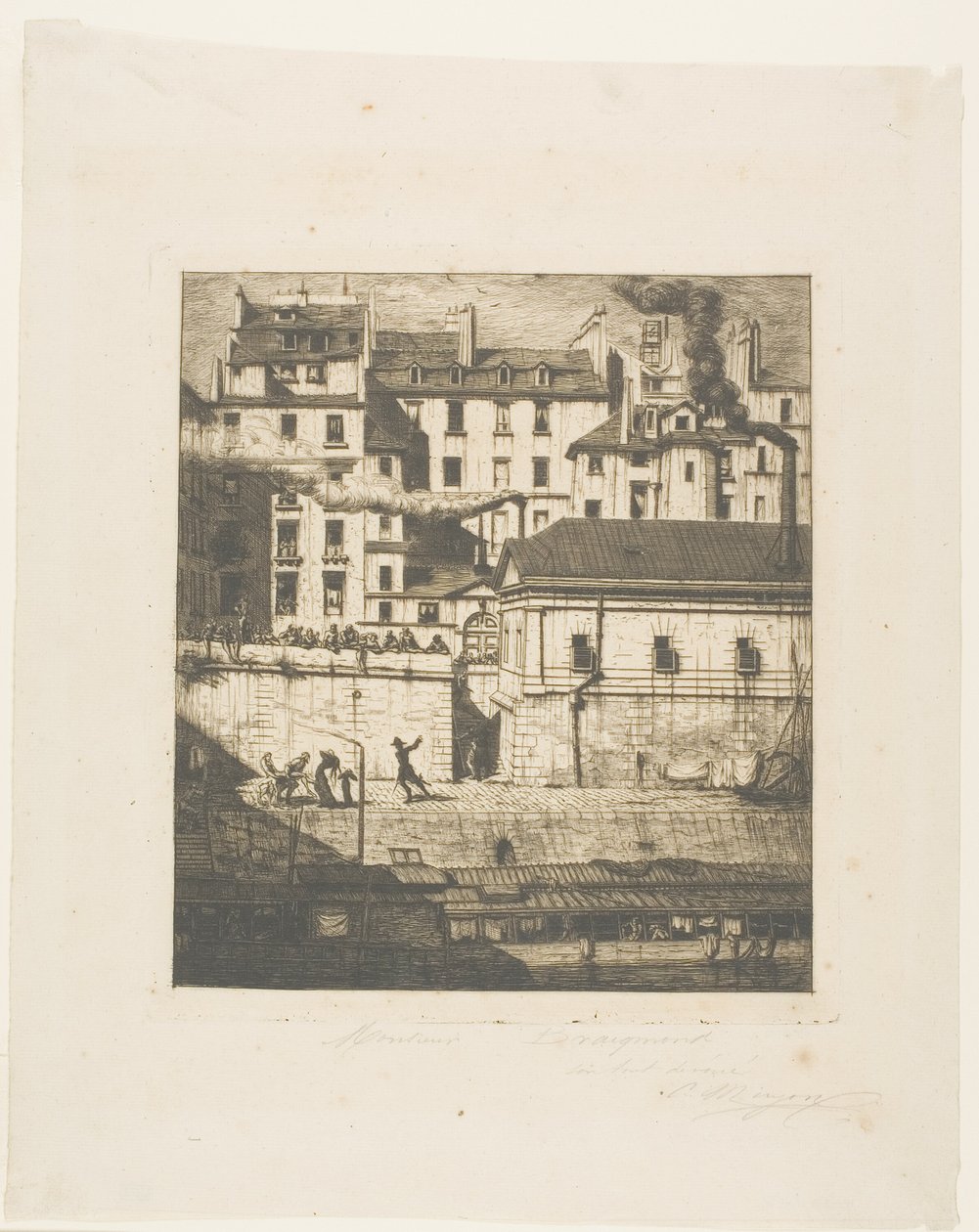 Kostnica, Paryż autorstwa Charles Meryon