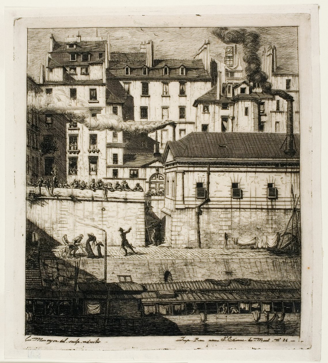 Kostnica, Paryż autorstwa Charles Meryon