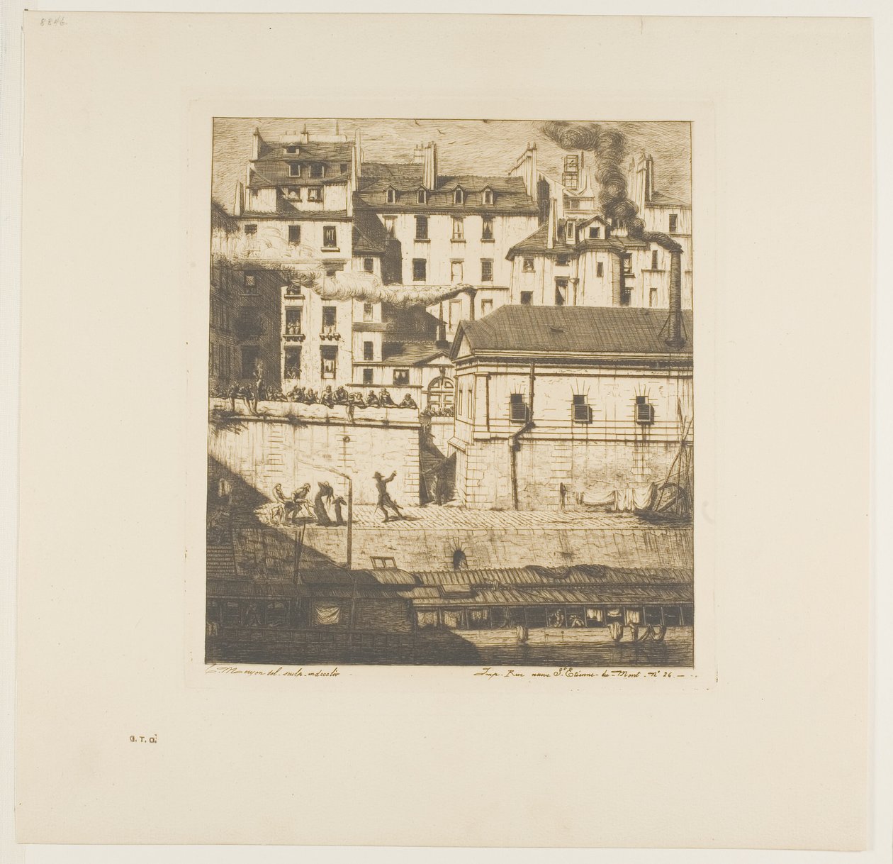 Kostnica, Paryż autorstwa Charles Meryon