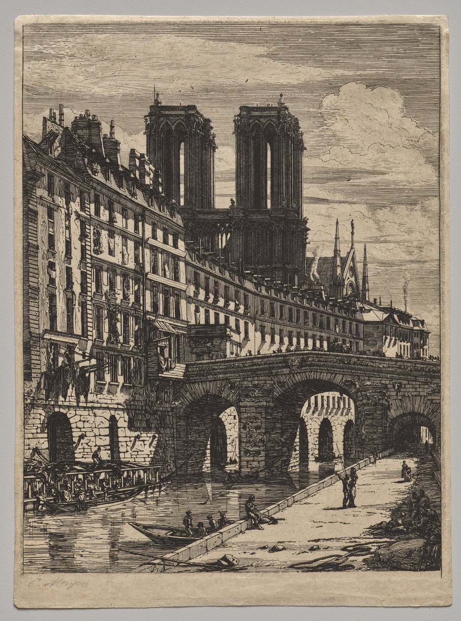 The Petit Pont autorstwa Charles Meryon