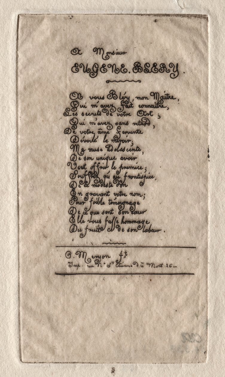Wersety do Eugène
