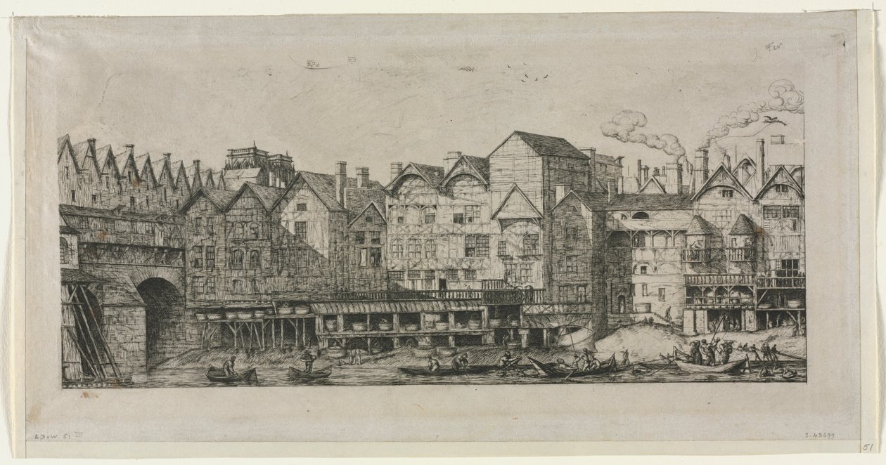 Widok części miasta Paryża pod koniec XVII wieku, 1861. autorstwa Charles Meryon