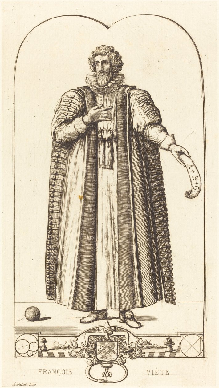 Francois Viete autorstwa Charles Meryon after Jean Rabel