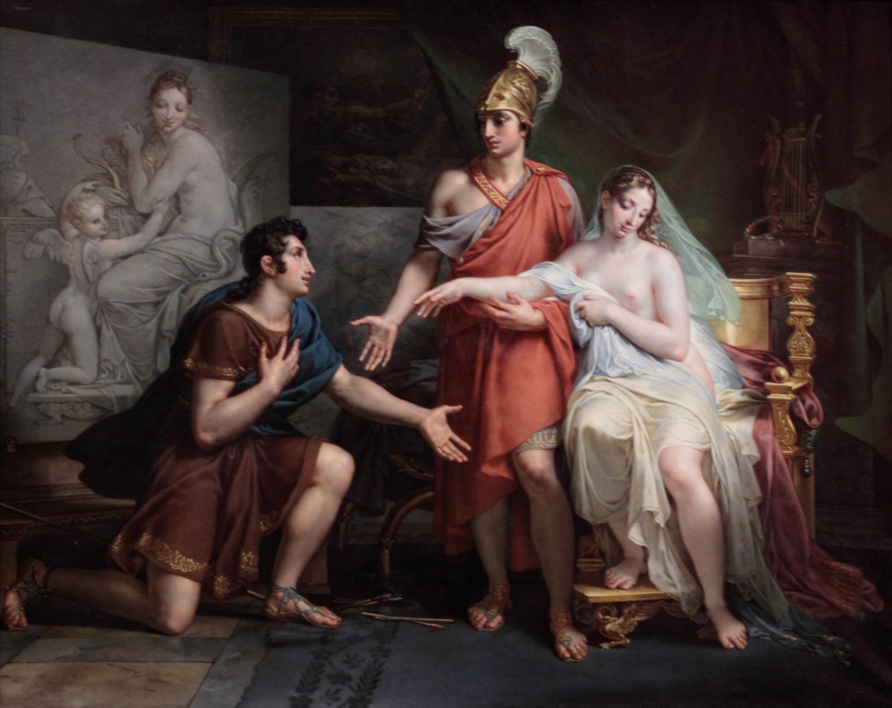 Francuski:  Alexandre le Grand cédant Campaspe à Apelle Aleksander Wielki przekazujący Campaspe Apellom autorstwa Charles Meynier