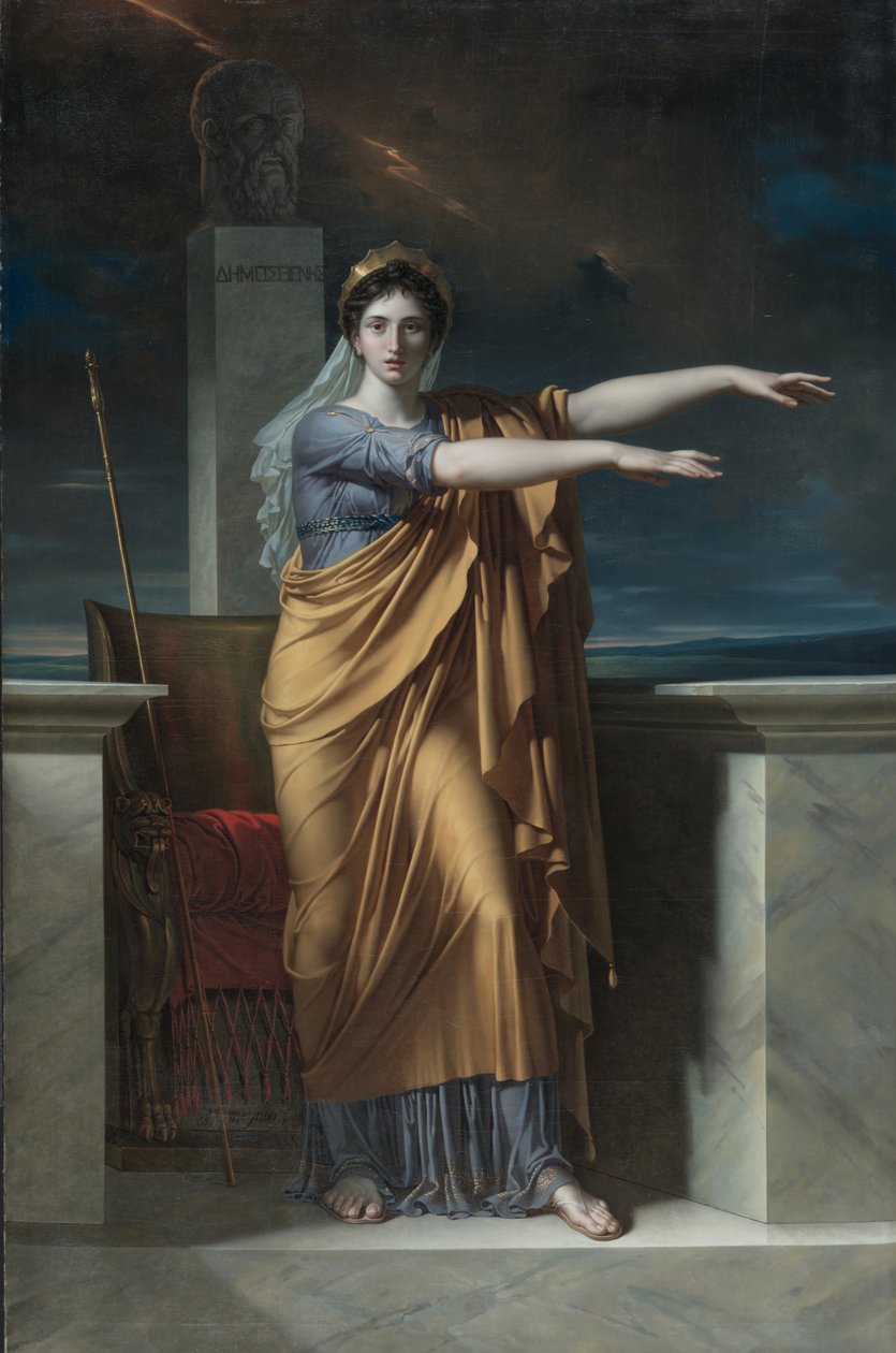 Polihymnia, muza elokwencji, 1800 autorstwa Charles Meynier