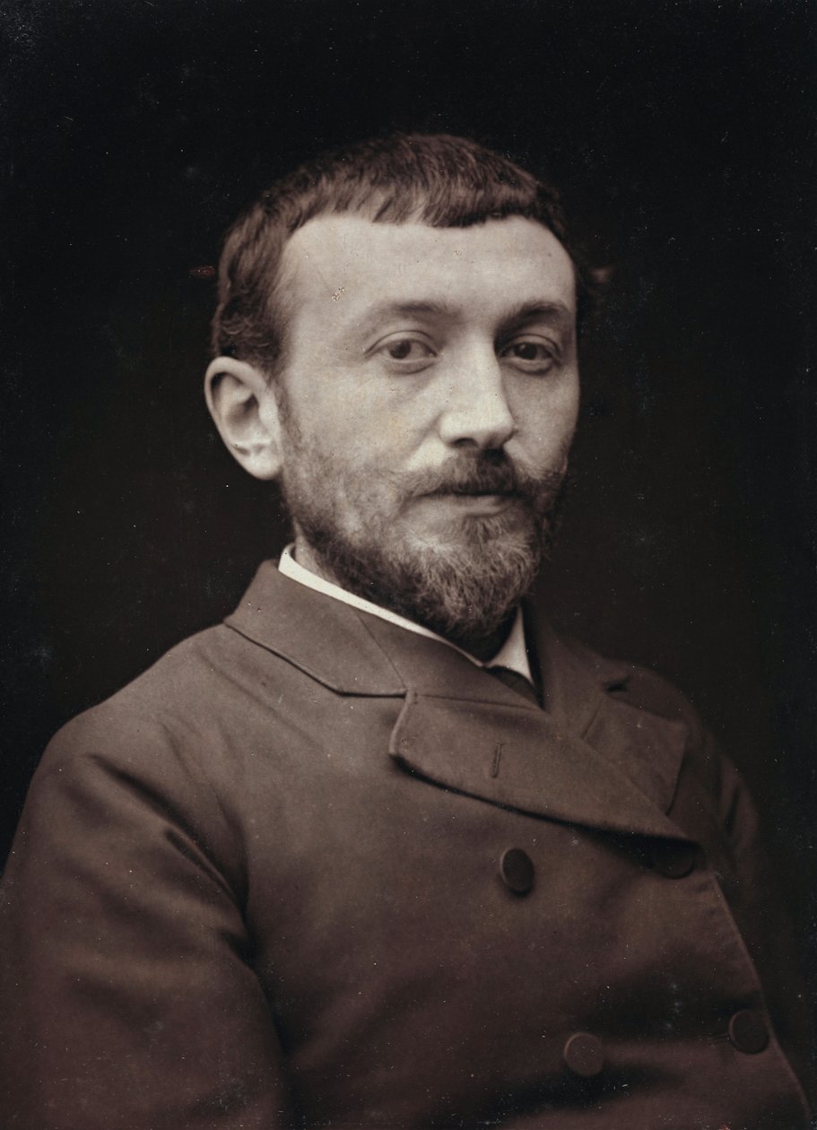 Album Artistique et Biographique, 5 rok, Salon 1885; portret francuskiego malarza Alfreda-Henri Bramtota (1852-1894). autorstwa Charles Michelez
