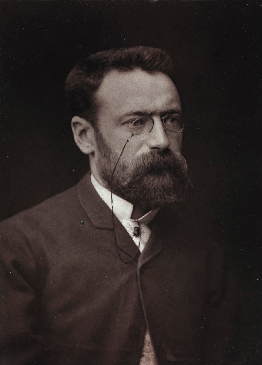 Album Artistique et Biographique, 5 rok, Salon 1885; portret francuskiego malarza Paula Taverniera (1852-1943). autorstwa Charles Michelez