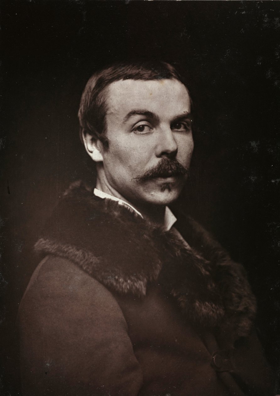 Album Artistique et Biographique, 5 rok, Salon 1885; portret francuskiego malarza Alberta Bettanniera (1851-1932). autorstwa Charles Michelez