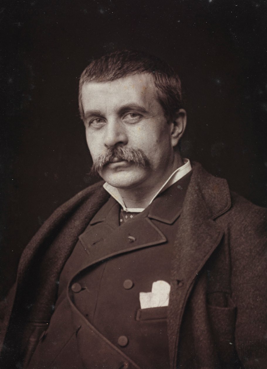 Album Artistique et Biographique, 5 rok, Salon 1885; portret francuskiego malarza Jean-Jules-Antoine Lecomte du Nouÿ (1842-1923). autorstwa Charles Michelez