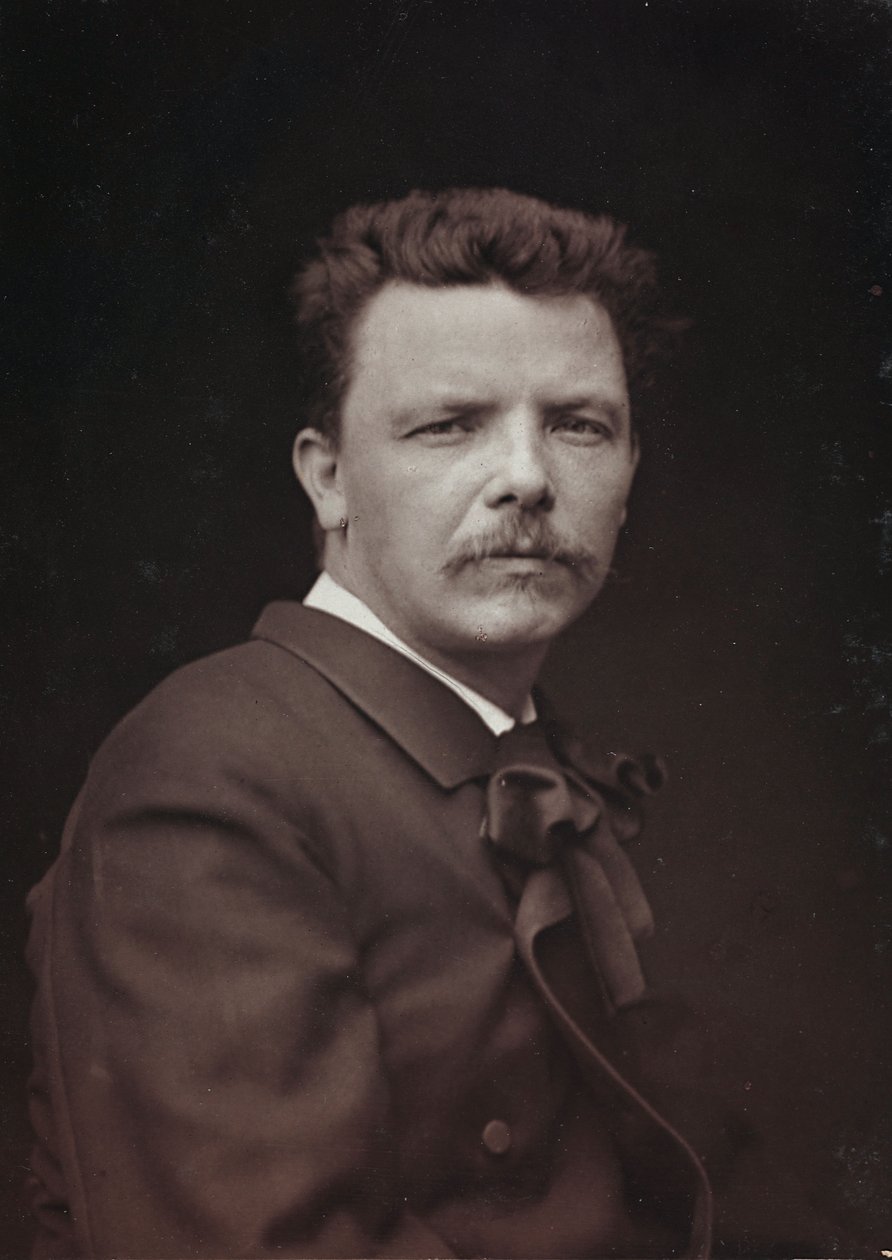 Album Artistique et Biographique, 6 rok, Salon 1885; portret francuskiego malarza Eugène Carrière (1849-1906). autorstwa Charles Michelez