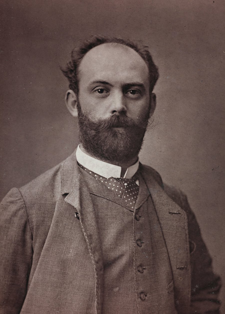 Album Artistique et Biographique, 6 rok, Salon 1885; portret francuskiego malarza Ernesta Bordesa (1852-1914). autorstwa Charles Michelez