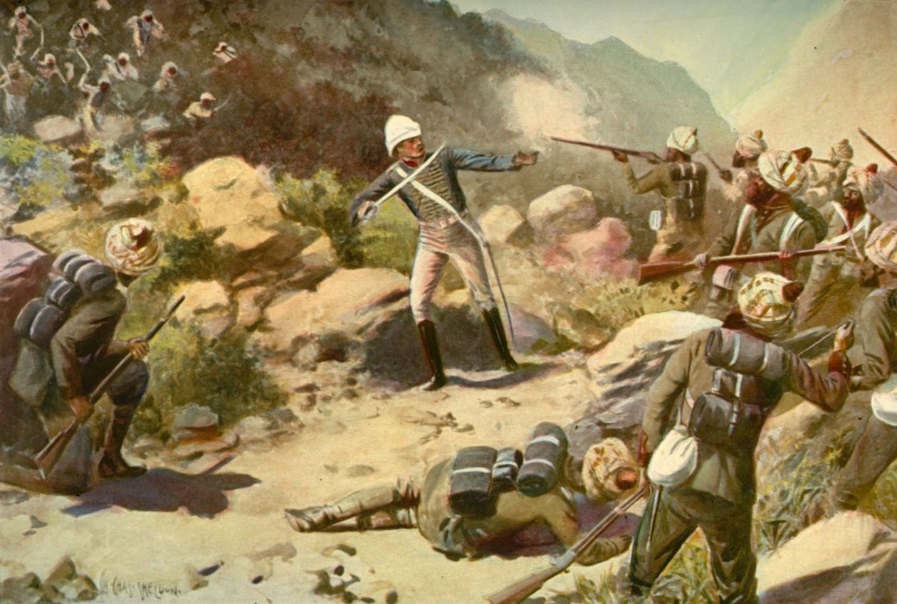 Roberts zbiera pionierów w Umbeyla, 1901. autorstwa Charles Mills Sheldon