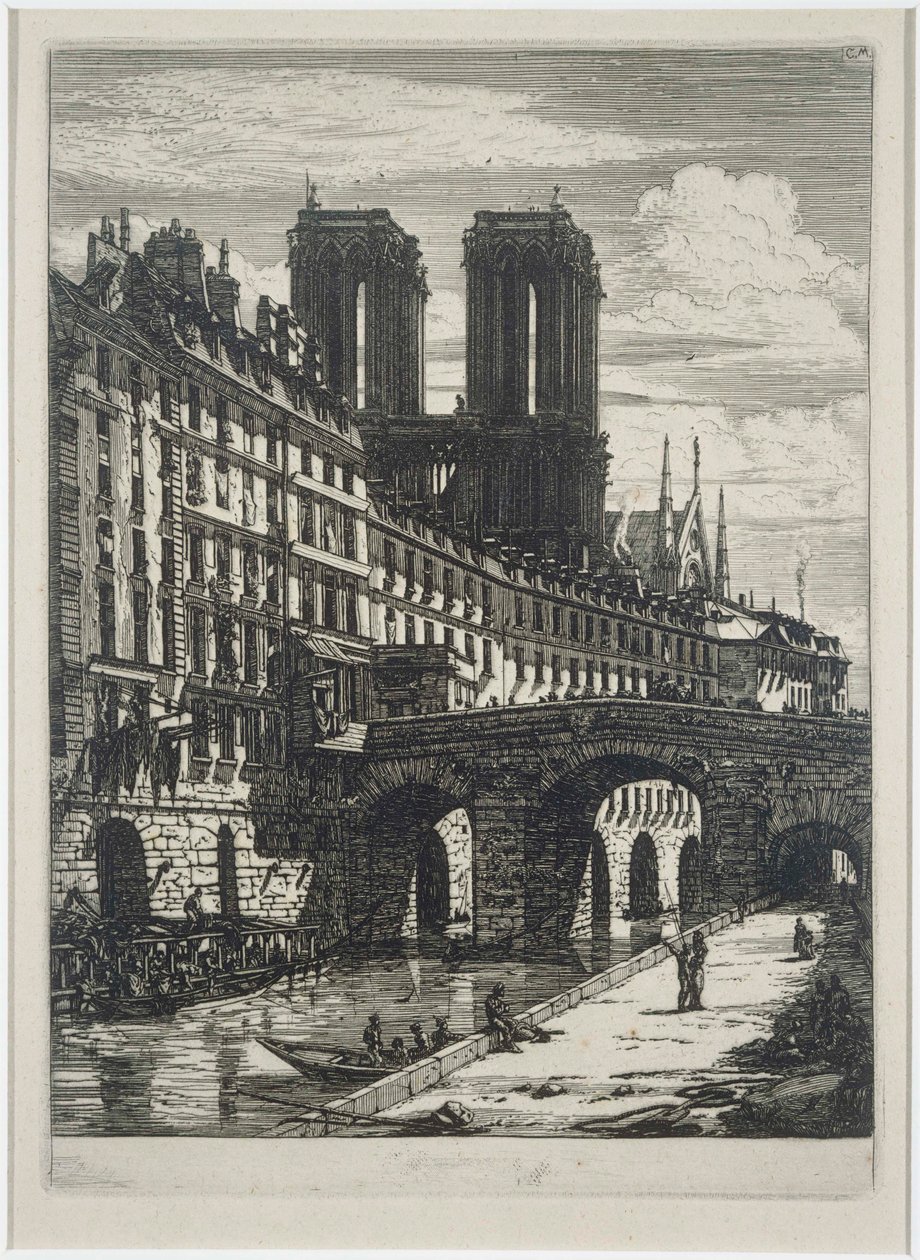 Le Petit Pont autorstwa Charles Meryon
