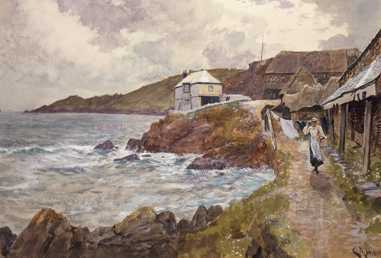 Scena przybrzeżna autorstwa Charles Napier Hemy