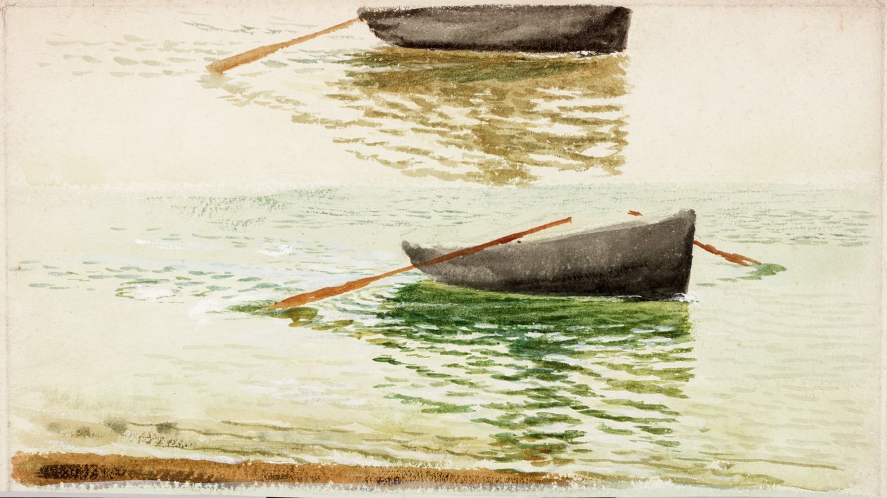Pontony (kolor nadwozia i akwarela na papierze) autorstwa Charles Napier Hemy
