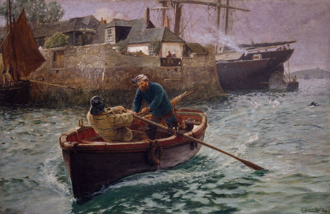 Do domu, 1885. autorstwa Charles Napier Hemy