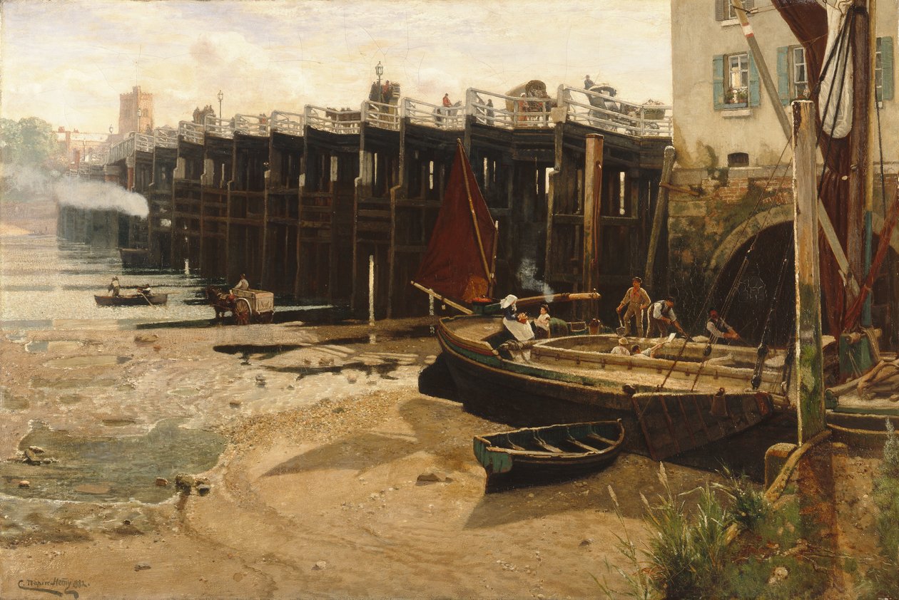 Stary most Putney autorstwa Charles Napier Hemy