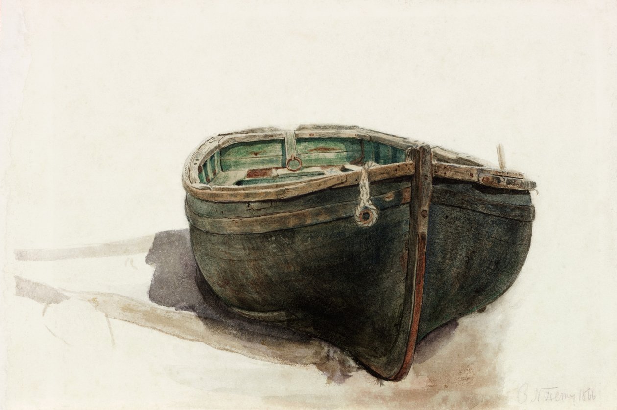 Studium pontonu (ołówek i akwarela na papierze) autorstwa Charles Napier Hemy