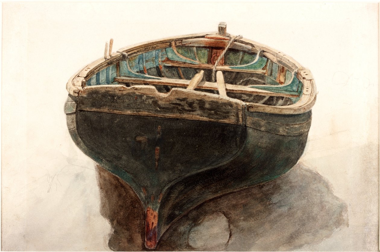 Studium pontonu (ołówek i akwarela na papierze) autorstwa Charles Napier Hemy