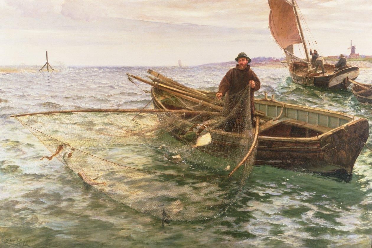 Rybak, 1888 autorstwa Charles Napier Hemy