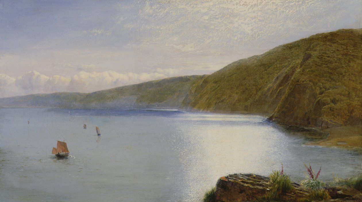 Ocean oświetlony słońcem, 1864 autorstwa Charles Napier Hemy