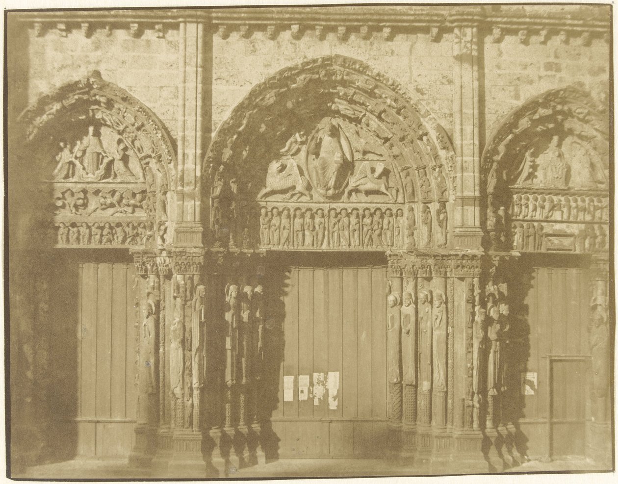 Portal katedry w Chartres autorstwa Charles Nègre