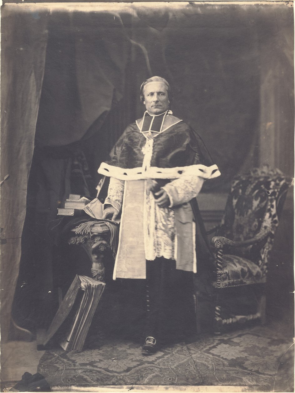 Portret reprezentacyjny monsignora Soli, pierwszego biskupa Nicei autorstwa Charles Nègre