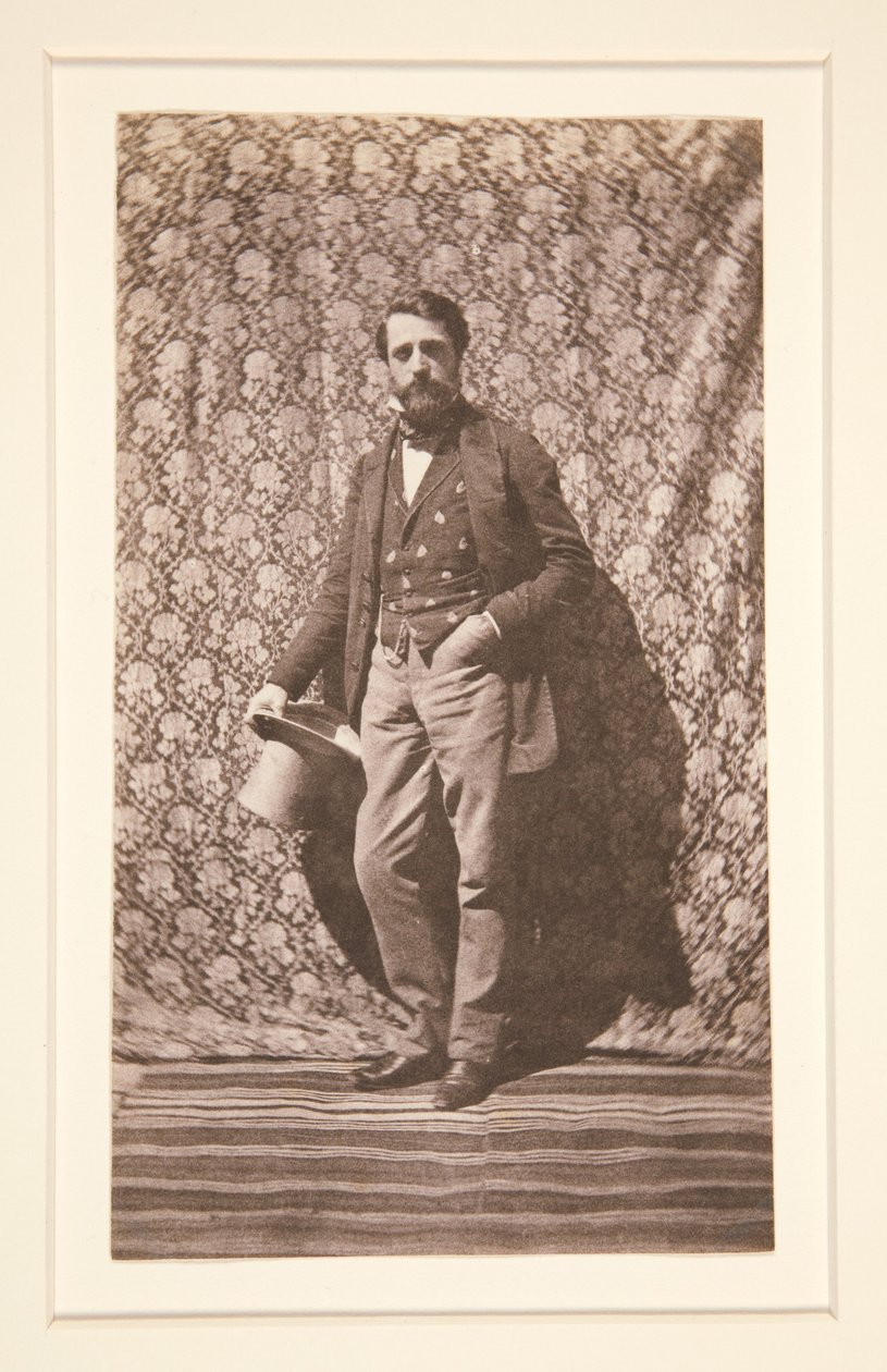 Portret stojącego mężczyzny w kapeluszu autorstwa Charles Nègre