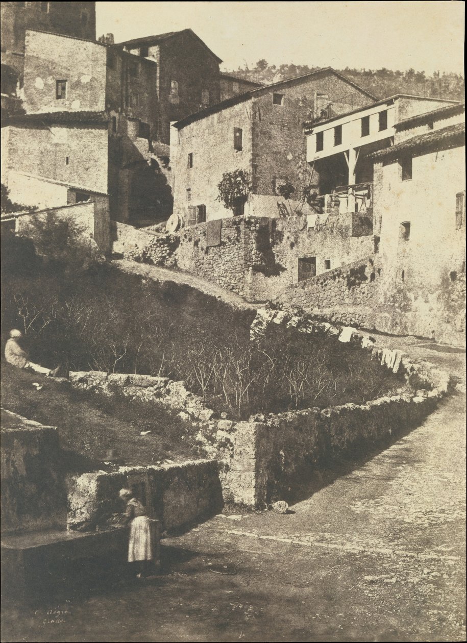 Ulica w Grasse, 1852. autorstwa Charles Nègre
