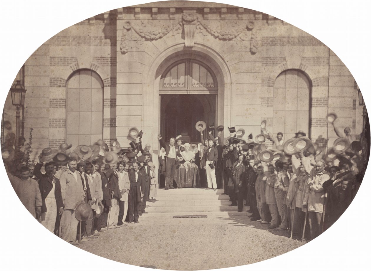 Asile Impérial de Vincennes: Salutowanie cesarzowi 15 sierpnia 1859 r. (zdjęcie) autorstwa Charles Nègre