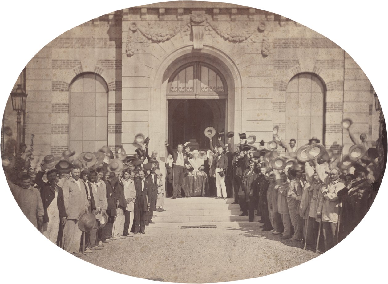 Cesarski Azyl w Vincennes: 15 sierpnia, Pozdrowienie dla cesarza, 1859. autorstwa Charles Nègre
