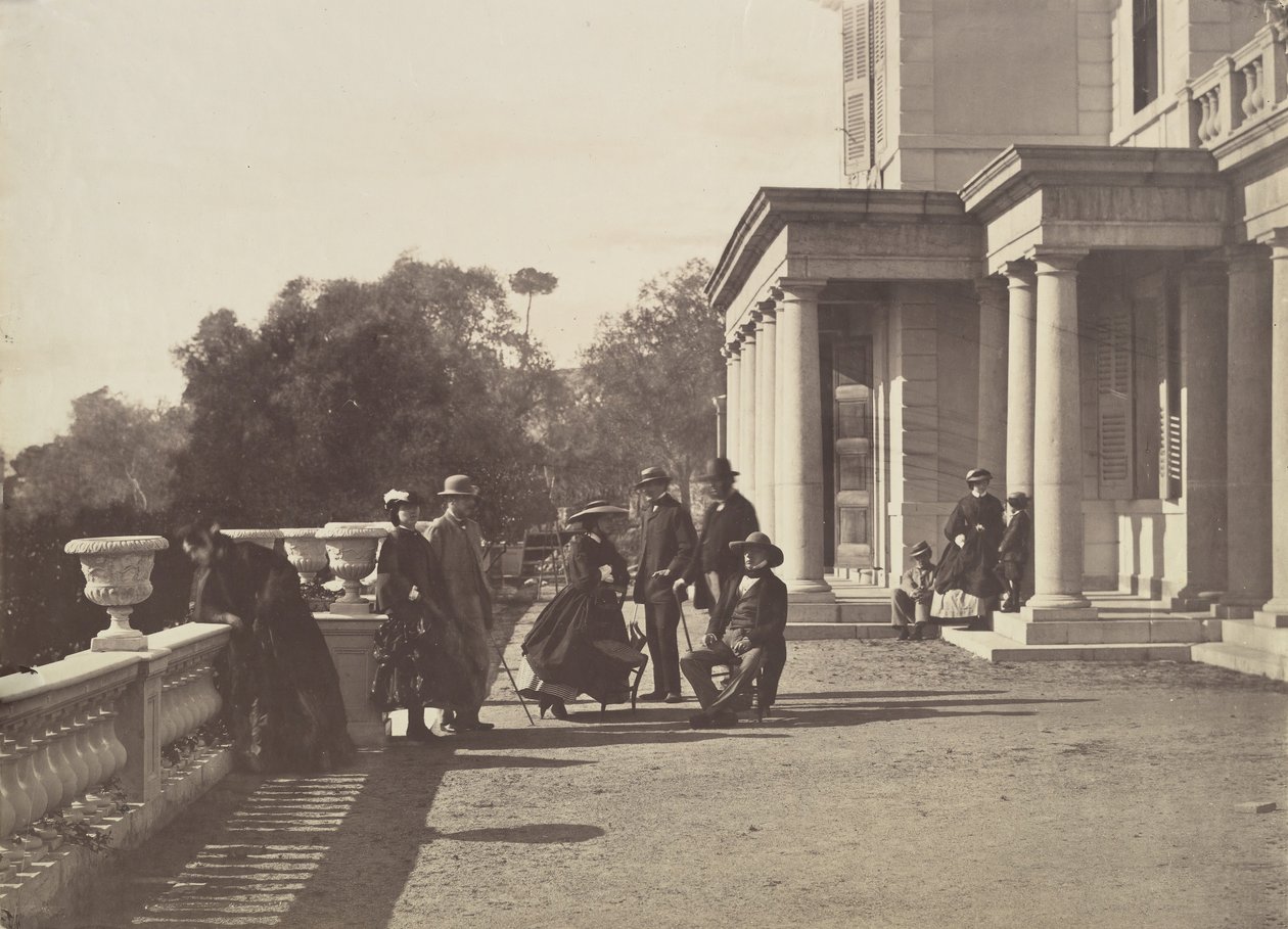 [Lord Brougham i jego rodzina, Cannes], 1862. autorstwa Charles Nègre
