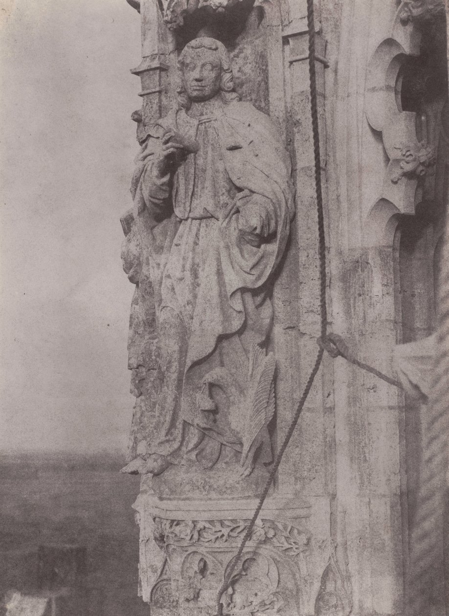 Święty Jan Ewangelista, katedra w Chartres, ok. 1854 (zdjęcie) autorstwa Charles Nègre
