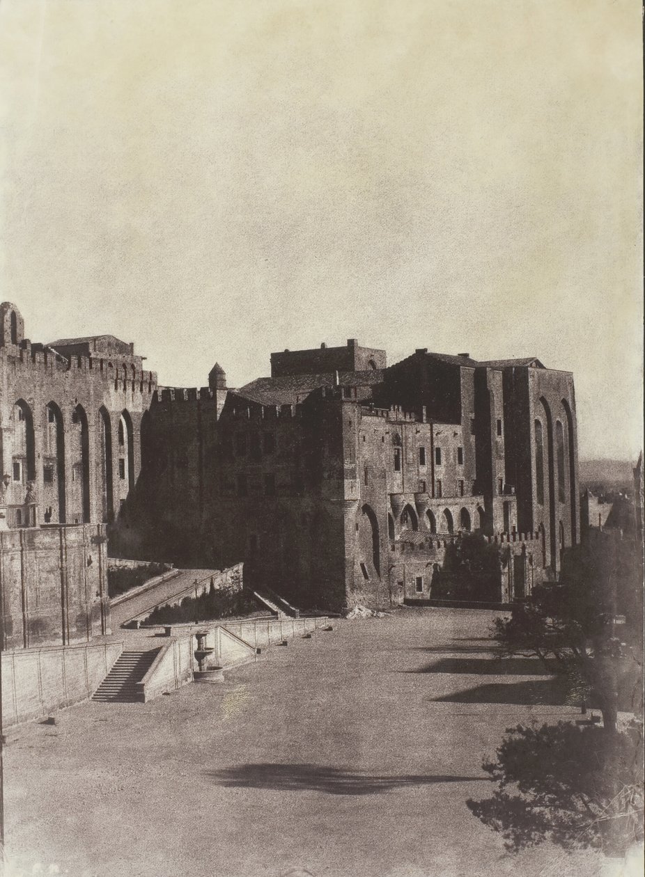 Pałac Papieski, Awinion, ok. 1900 r. 1851, wydrukowany 1970. autorstwa Charles Nègre