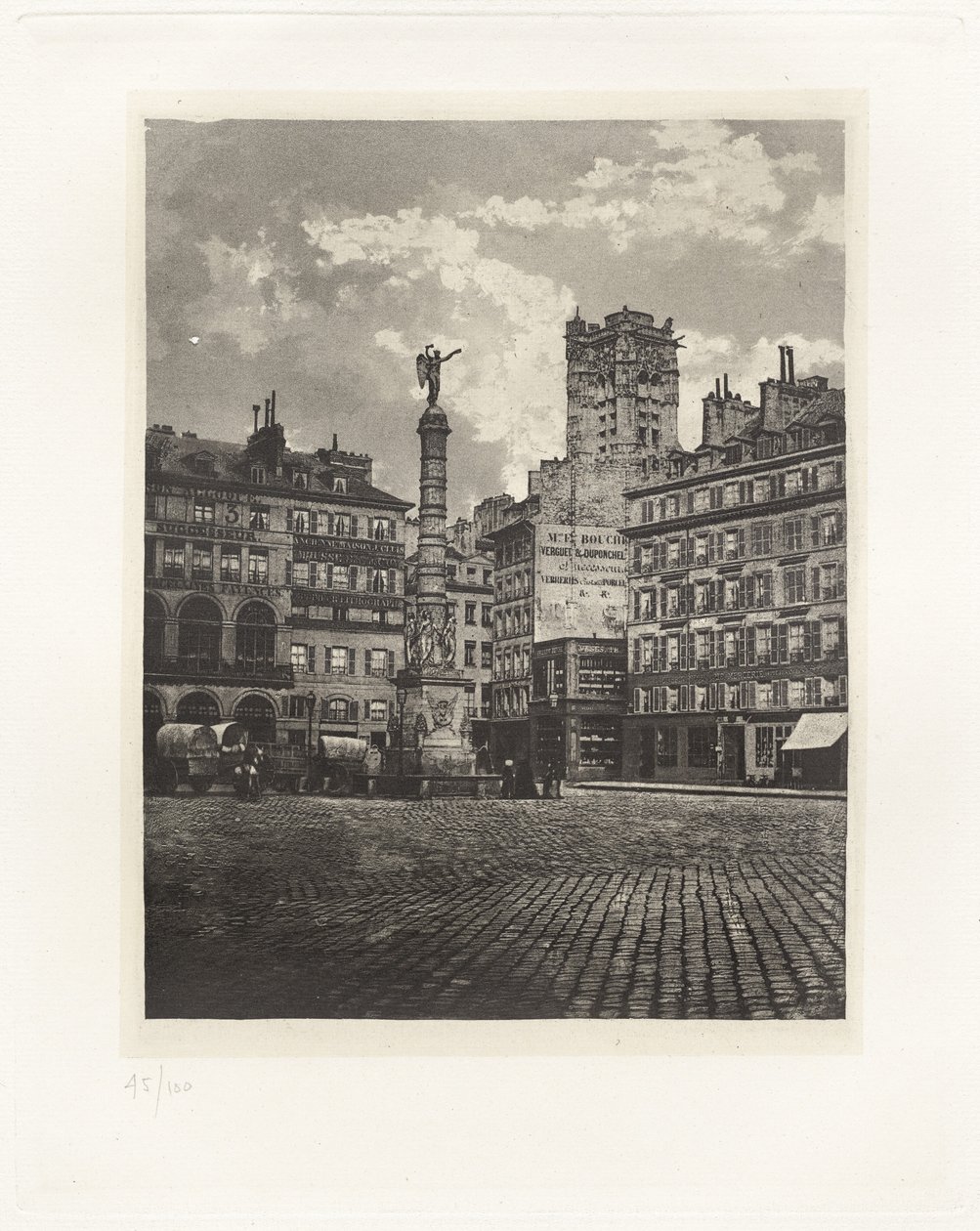 Płyta V – Place du Châtelet (Płyta V – Place du Châtelet) autorstwa Charles Nègre, André Jammes