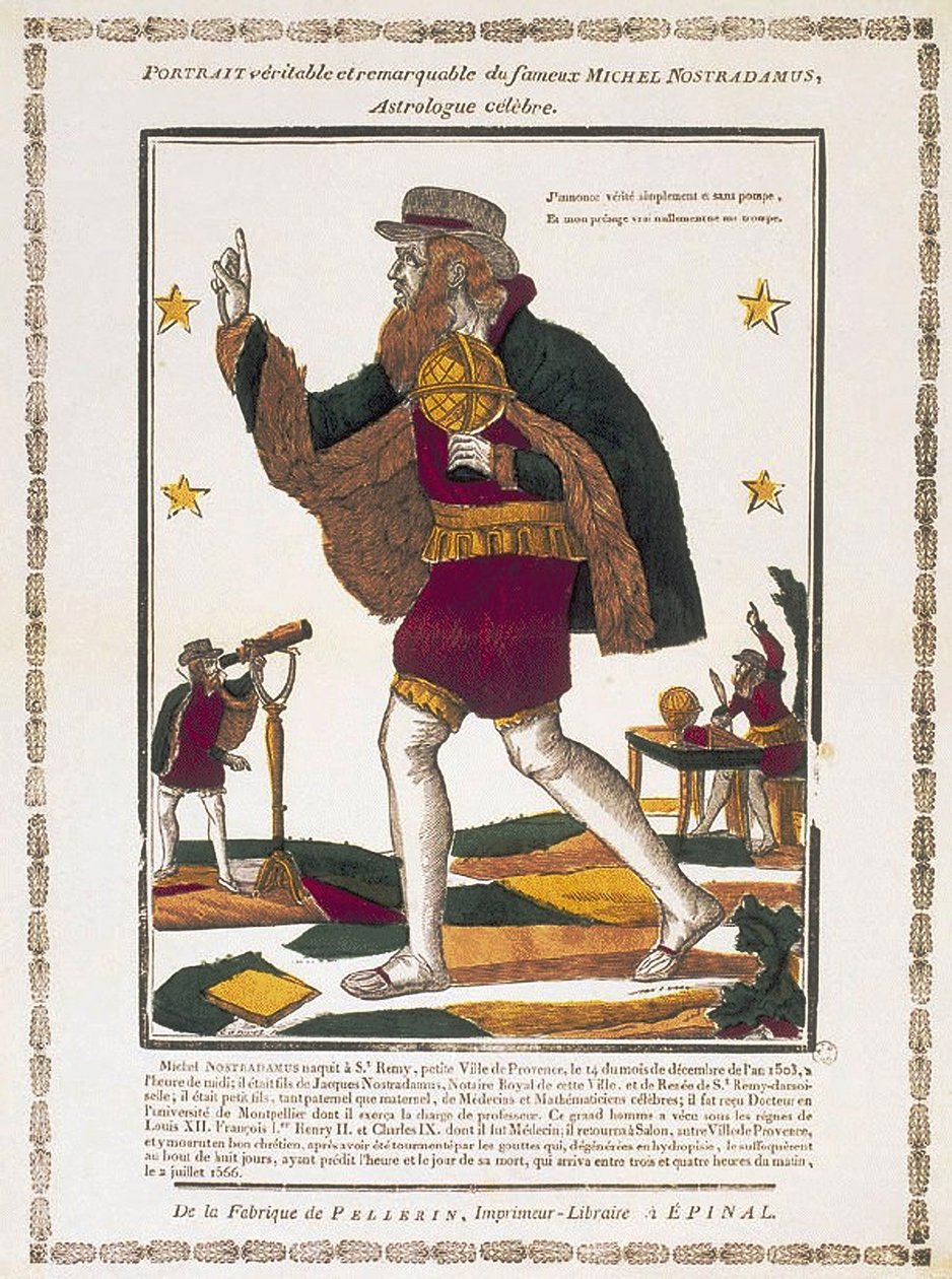 Michel de Nostredame 1503-1566, c. 1810 autorstwa Charles Nicolas Canivet