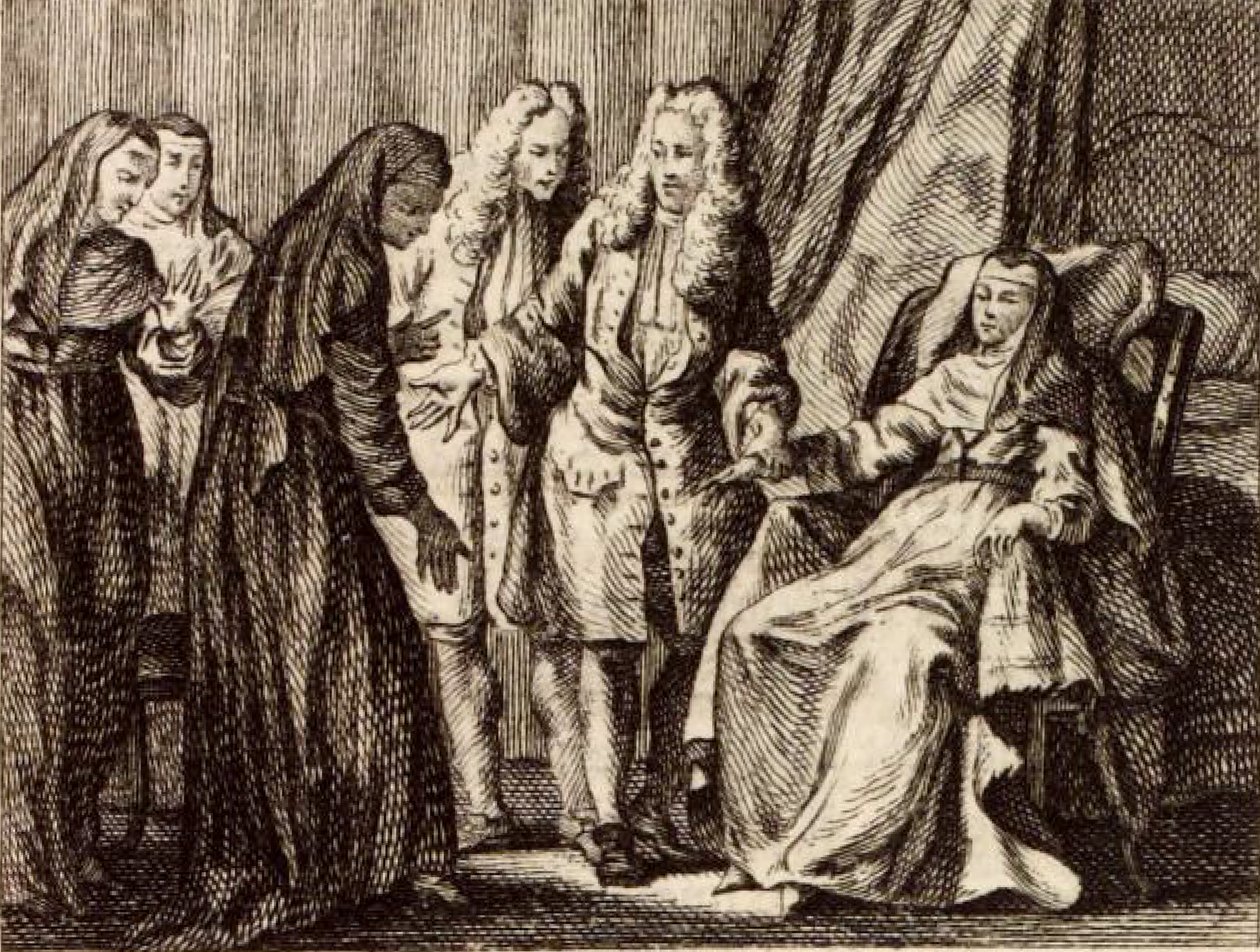 Chora opatka autorstwa Charles Nicolas Cochin