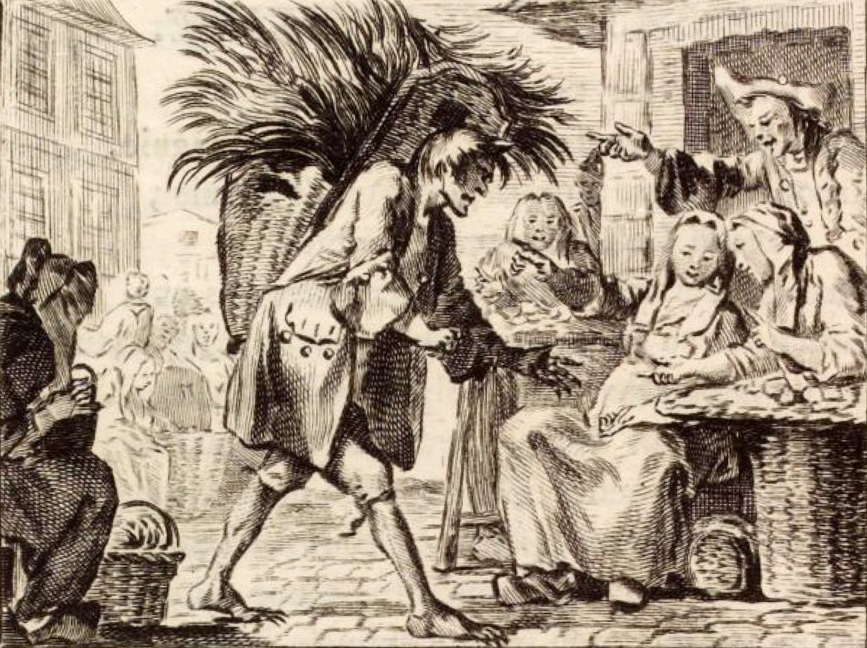 Diabeł z Papefiguière autorstwa Charles Nicolas Cochin