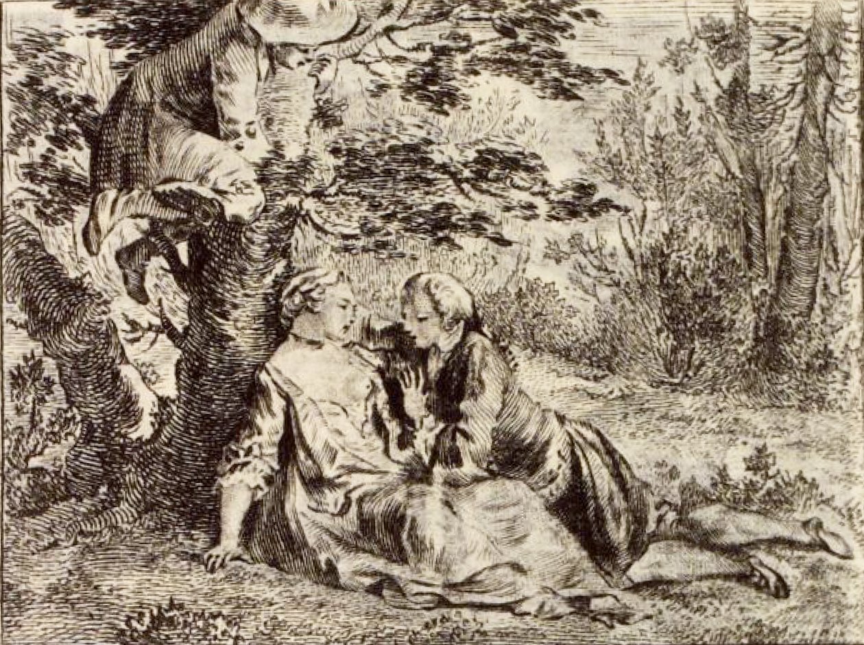 Wieśniak szukający swojego cielaka autorstwa Charles Nicolas Cochin